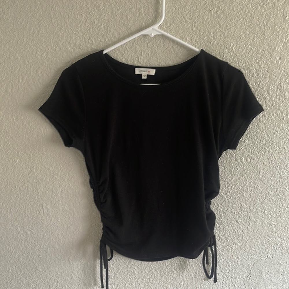 Black crop top